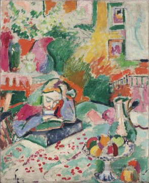  Matisse Werke - Interior with a Girl 1905 abstrakter Fauvismus Henri Matisse